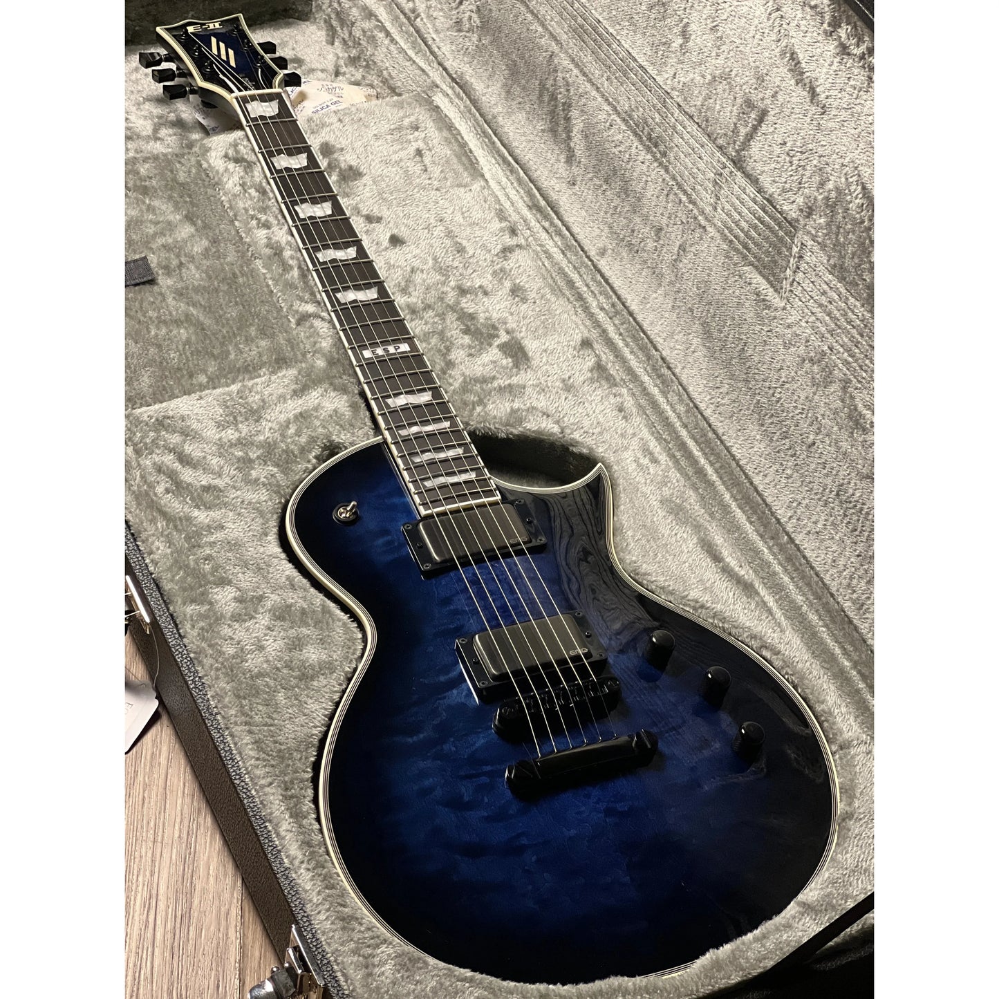 Đàn Guitar Điện ESP E-II Eclipse Quilted Maple, Reindeer Blue