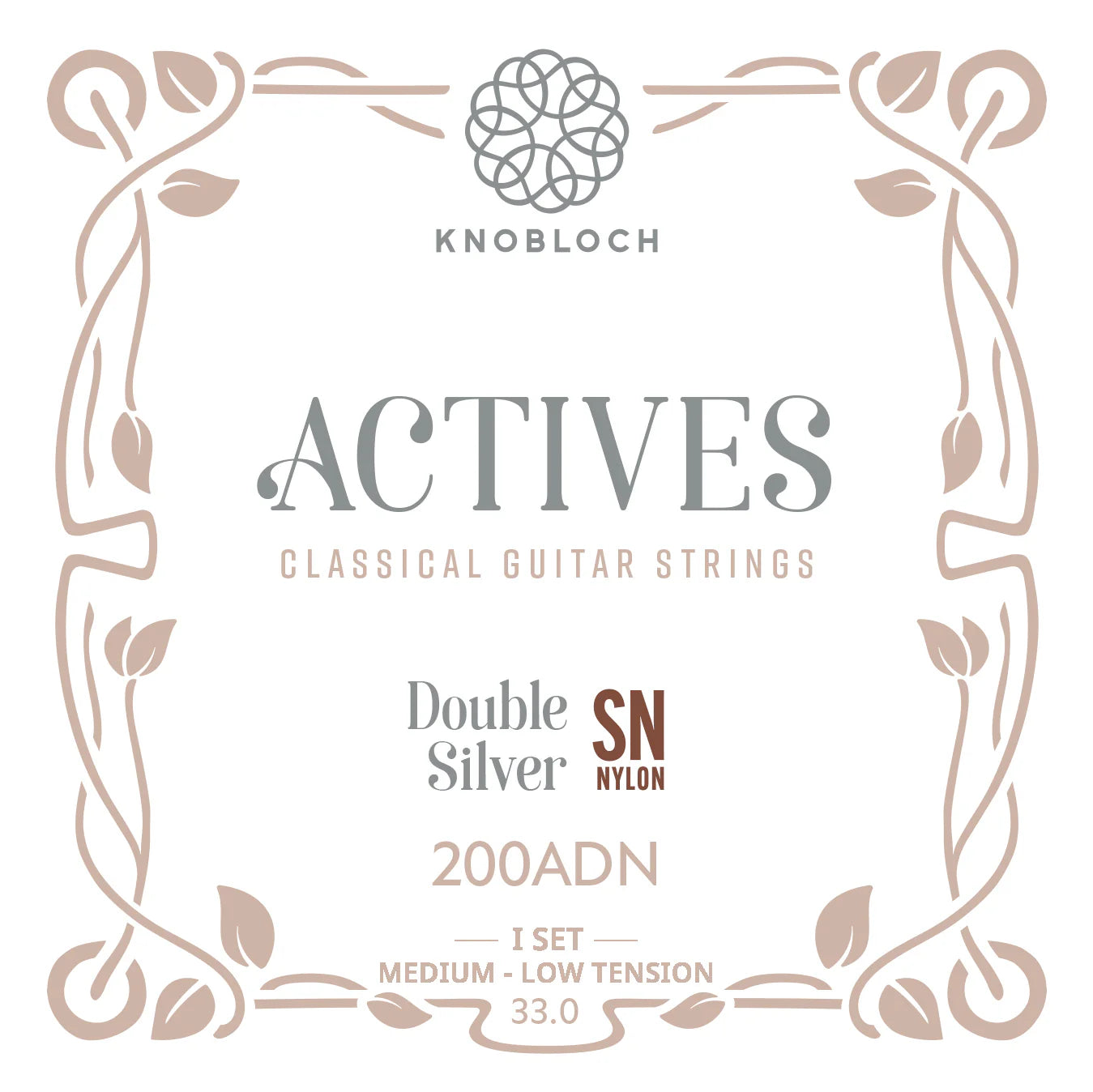 Dây Đàn Guitar Classic Knobloch 200ADN Actives Double Silver SN Nylon