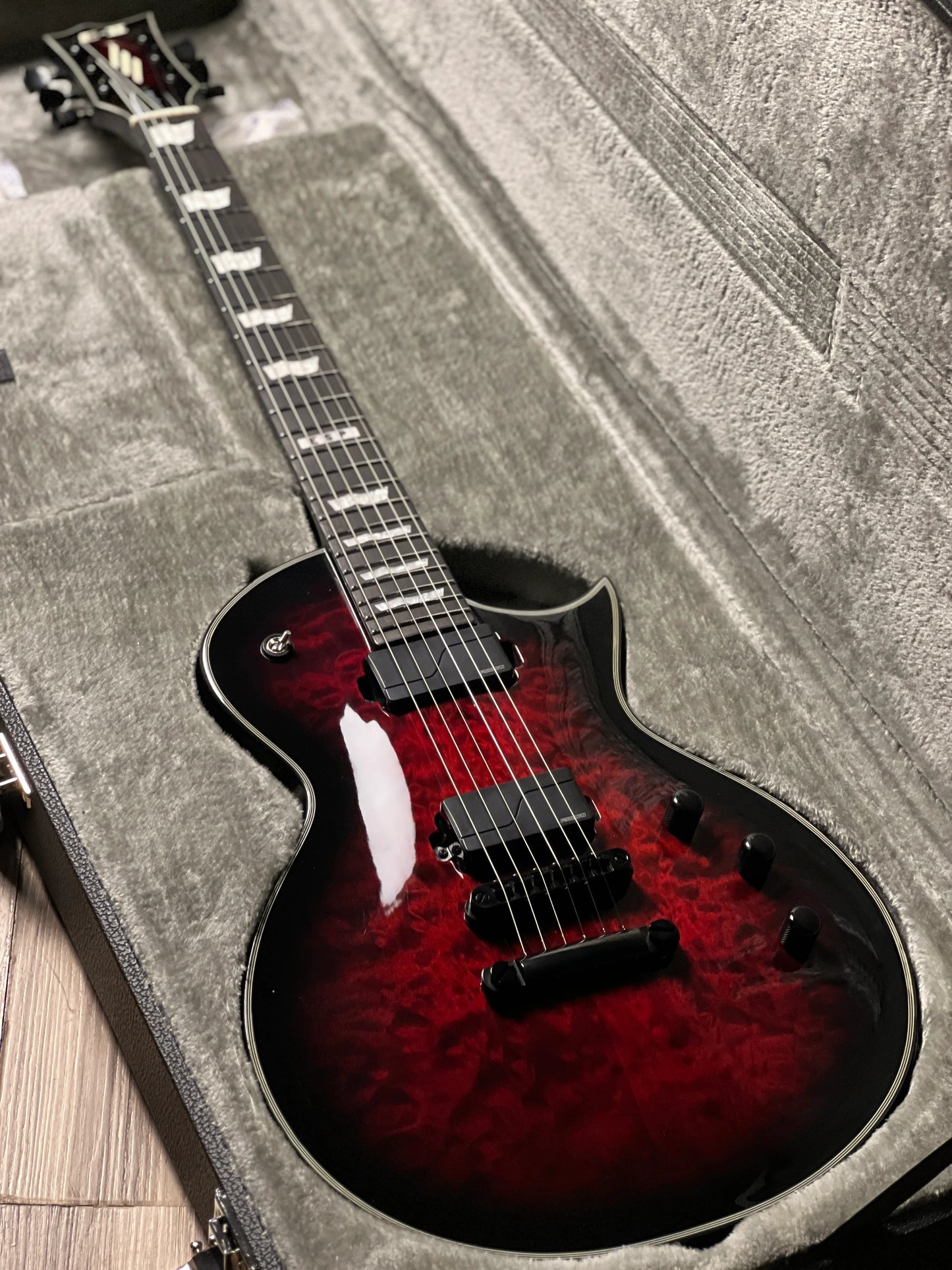 Đàn Guitar Điện ESP E-II Eclipse Quilted Maple, See Thru Black Cherry Sunburst