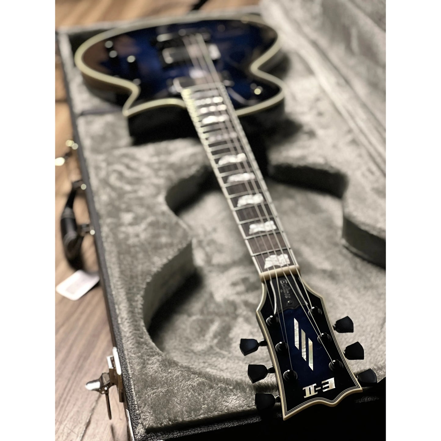 Đàn Guitar Điện ESP E-II Eclipse Quilted Maple, Reindeer Blue