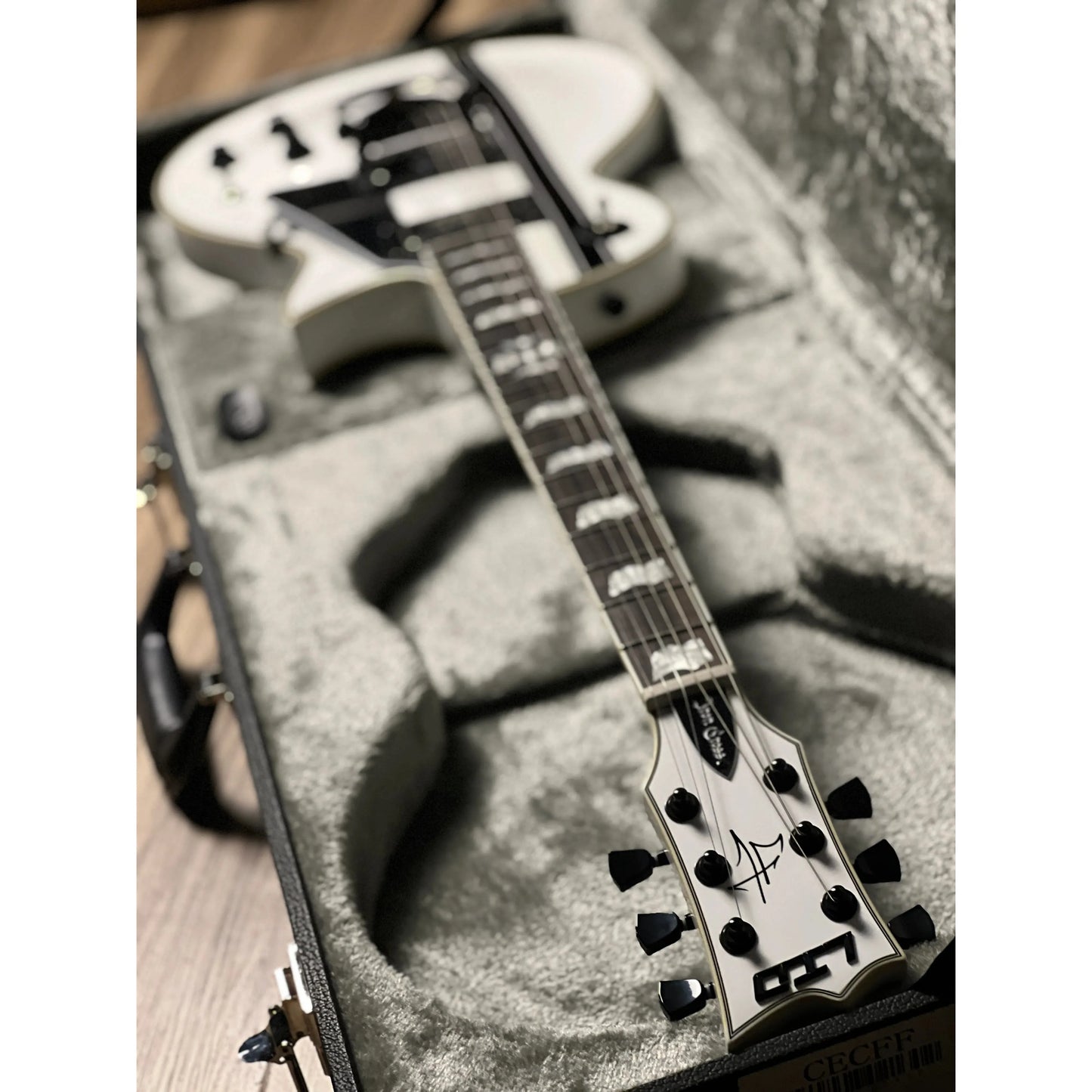 Đàn Guitar Điện ESP LTD Iron Cross James Hetfield Signature, Snow White