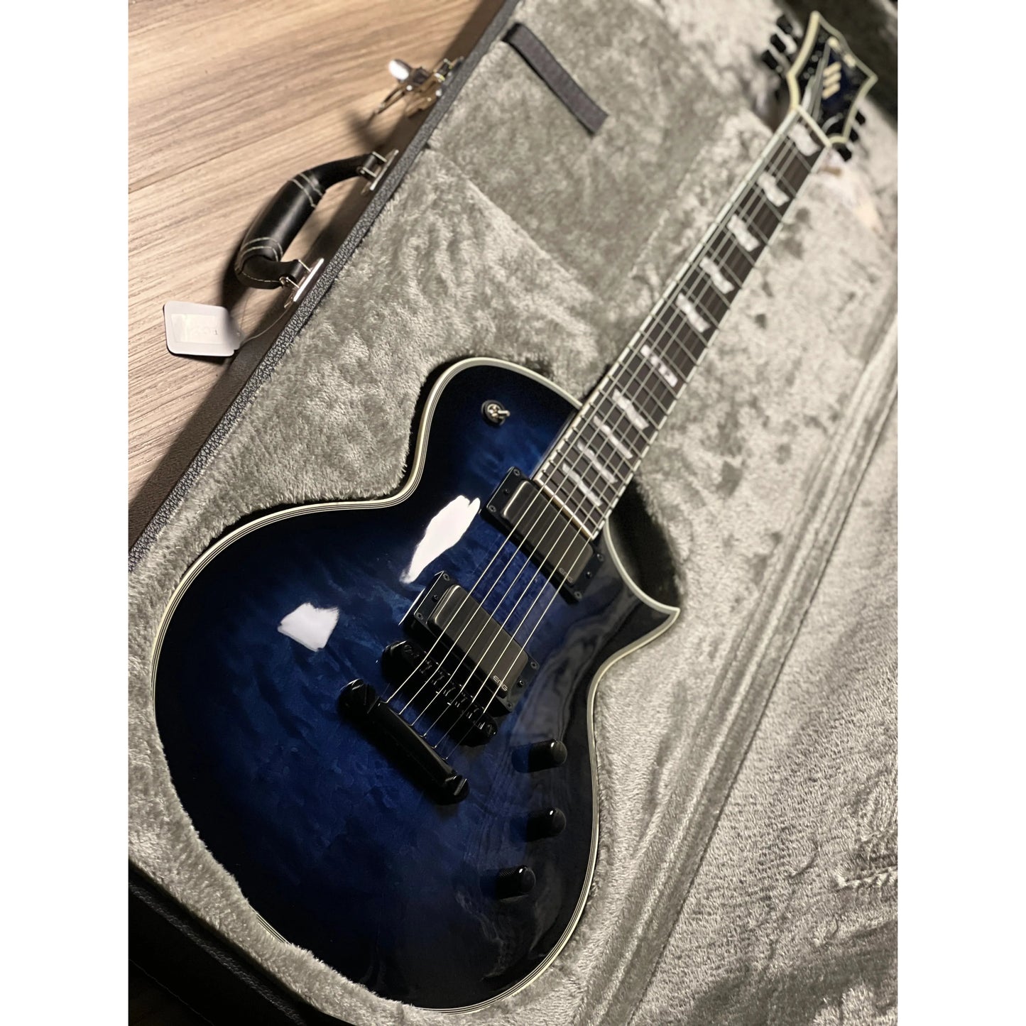 Đàn Guitar Điện ESP E-II Eclipse Quilted Maple, Reindeer Blue