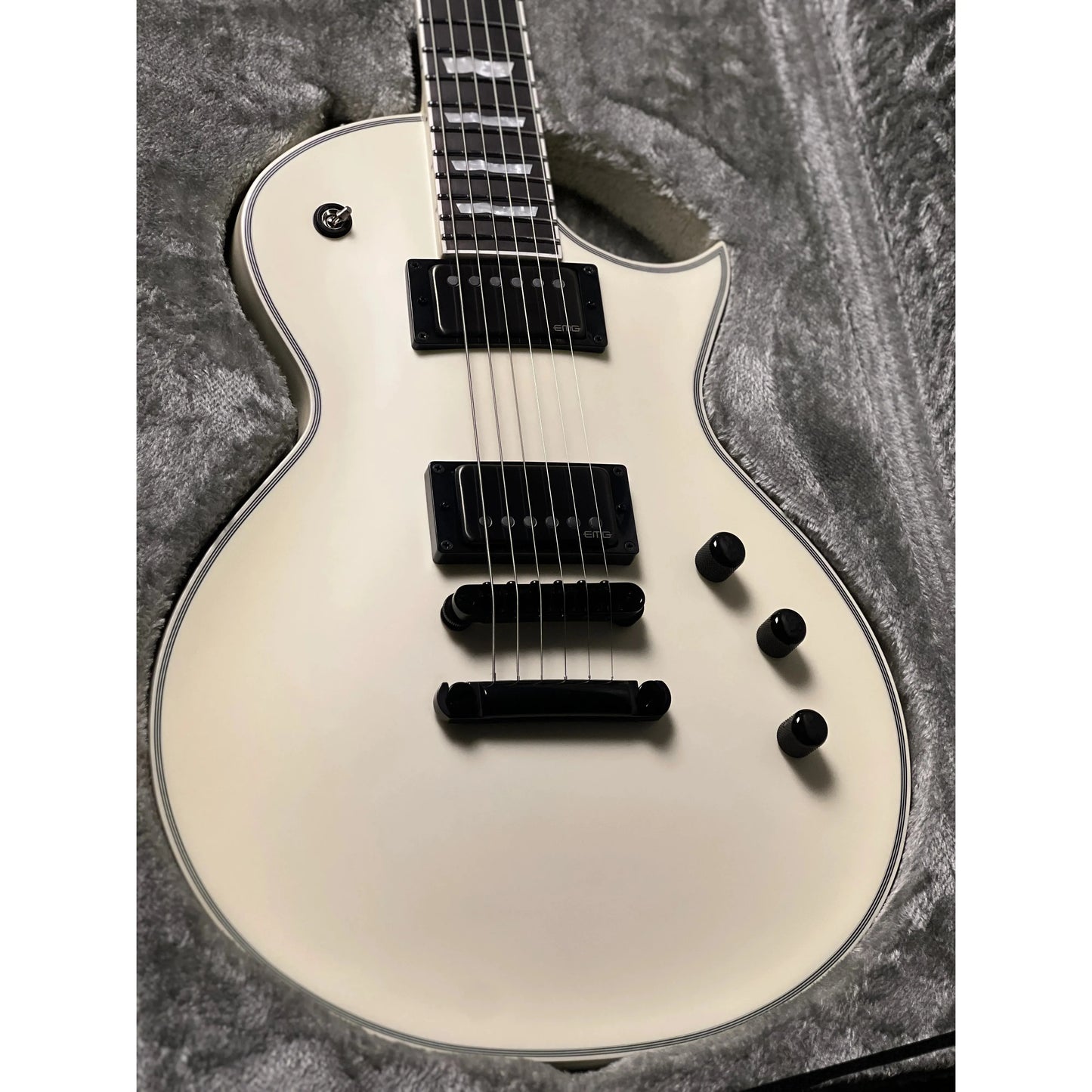 Đàn Guitar Điện ESP E-II ECLIPSE-EMG/SWS, Snow White Satin
