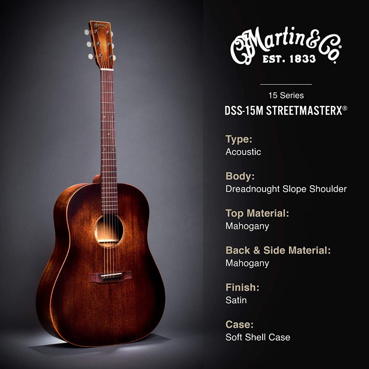 Đàn Guitar Acoustic Martin DSS-15M StreetMaster 15 Series-King Music