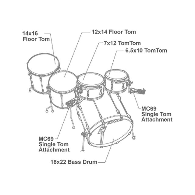 Trống Cơ TAMA ML52HLZBNS-DMF, Dark Mocha Fade-King Music