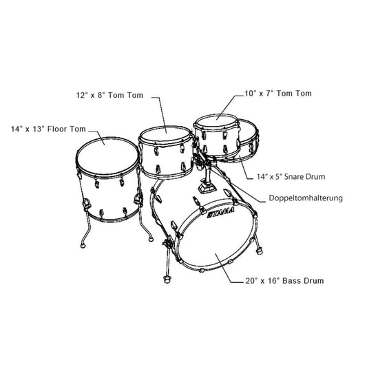 Trống Cơ TAMA RM50YH6-WH-King Music