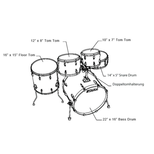 Trống Cơ TAMA RM52KH6C-WH, White-King Music