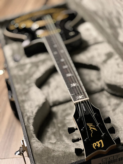 Đàn Guitar Điện ESP Will Adler Warbird Distressed, Distressed Black w/ Warbird Graphic