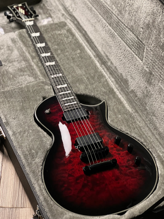 Đàn Guitar Điện ESP E-II Eclipse Quilted Maple, See Thru Black Cherry Sunburst