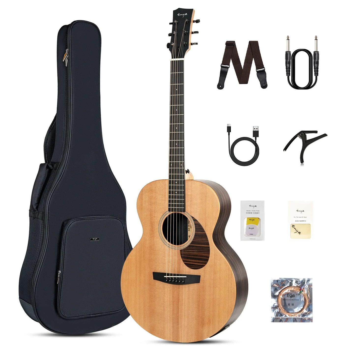 Đàn Guitar Acoustic Enya EA-X1 Pro Max EQ