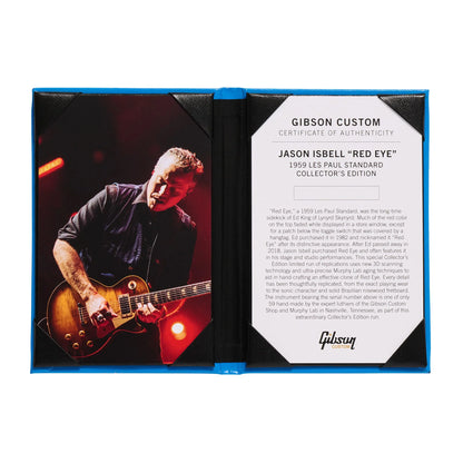 Đàn Guitar Điện Gibson Custom Jason Isbell “Red Eye” 1959 Les Paul Standard HH, Rosewood Fingerboard, Collector's Edition Red Eye Burst