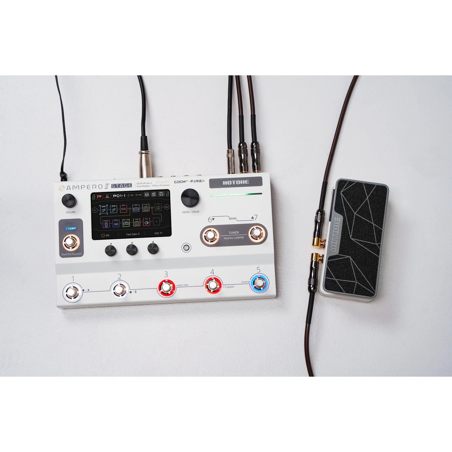 Pedal Guitar Hotone Ampero II SP-35 Passive Expression and Switching