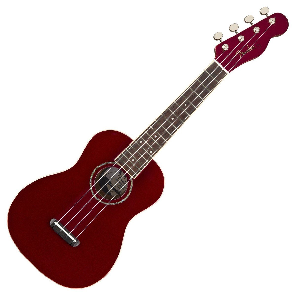Đàn Ukulele Fender Zuma Classic FB Walnut Concert, Candy Apple Red-King Music