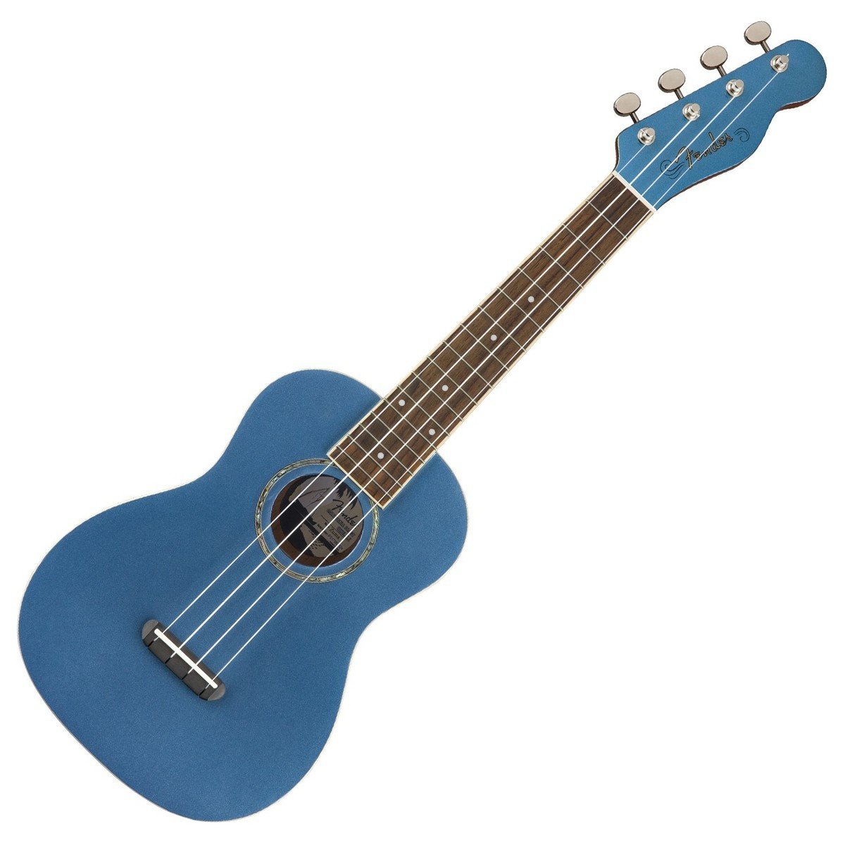 Đàn Ukulele Fender Zuma Classic FB Walnut Concert, Lake Placid Blue-King Music