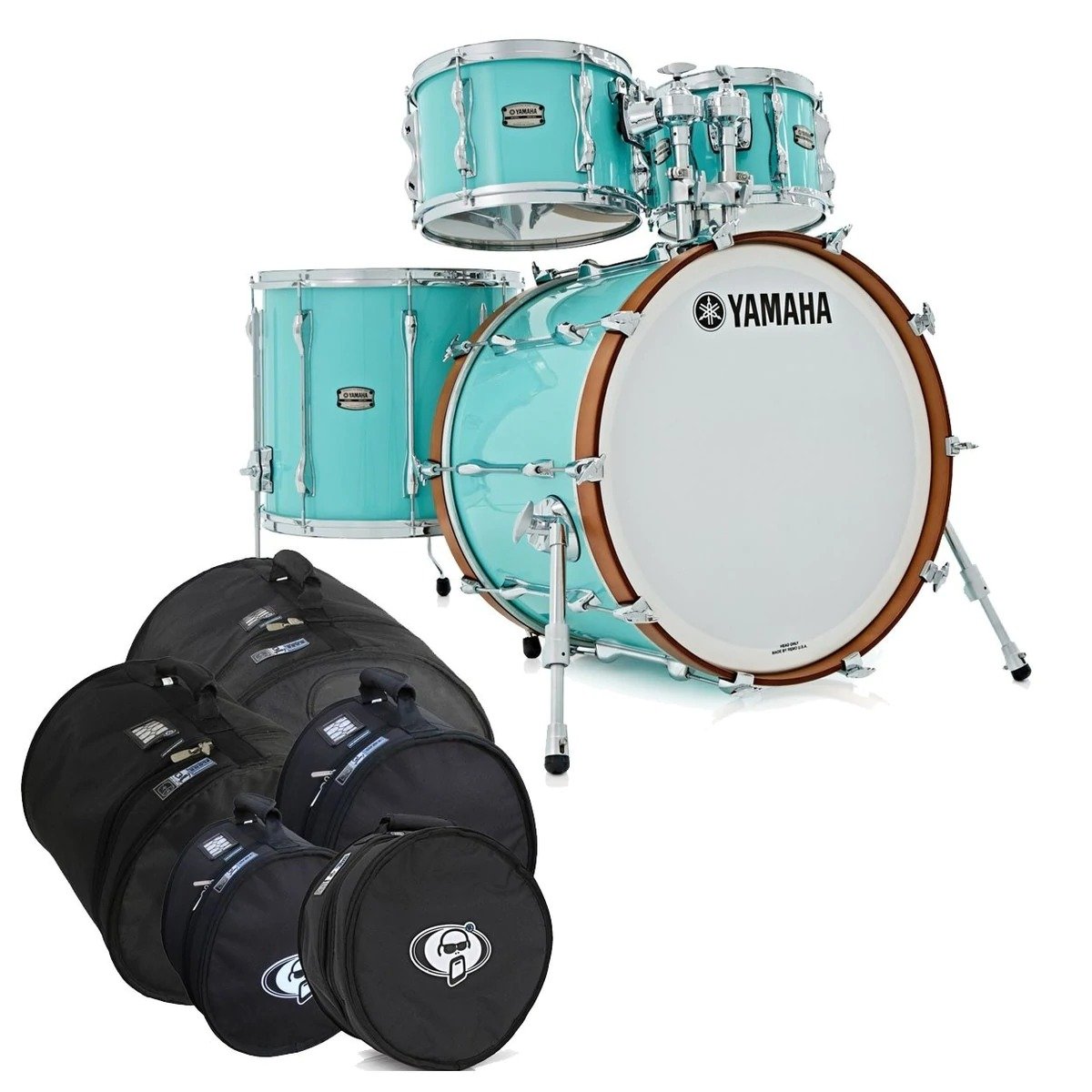 Trống Cơ Yamaha Recording Custom, Surf Green-King Music