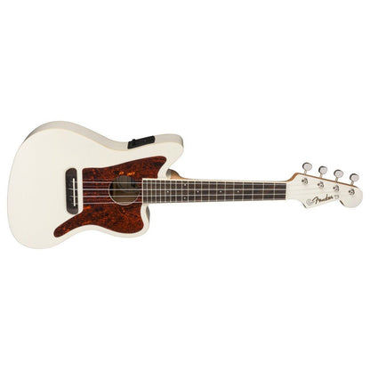 Đàn Ukulele Fender Fullerton Jazzmaster FB Walnut Concert, Olympic White-King Music