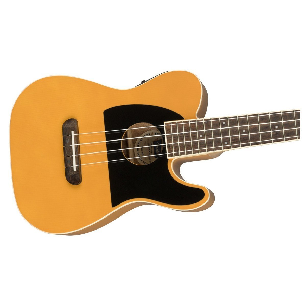 Đàn Ukulele Fender Fullerton Tele FB Walnut Concert, Butterscotch Blonde-King Music