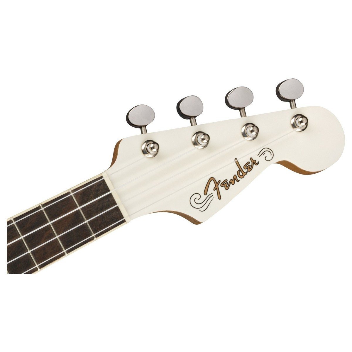 Đàn Ukulele Fender Fullerton Jazzmaster FB Walnut Concert, Olympic White-King Music